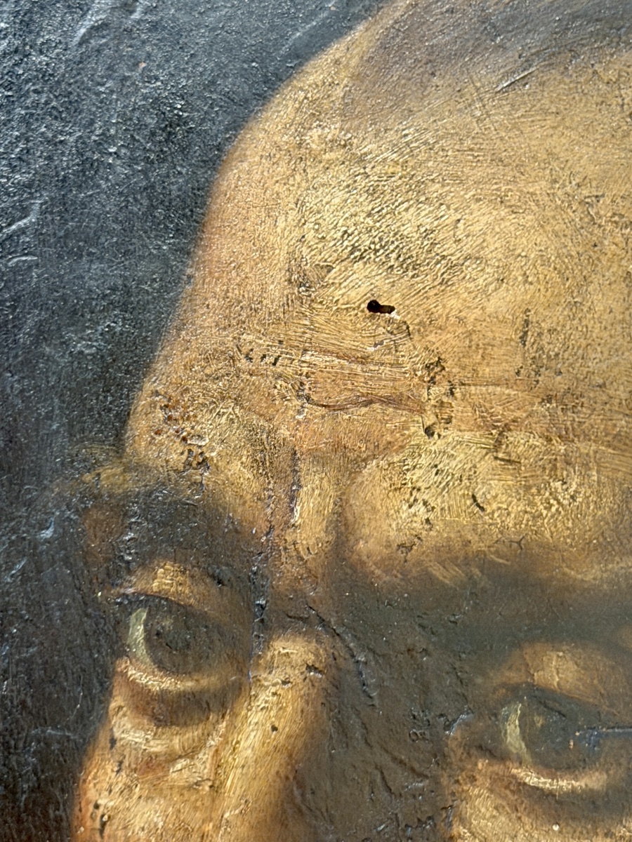 École Caravagiste Italienne – Huile Sur Panneau – Fin XVIe / Début XVIIe Siècle-photo-4