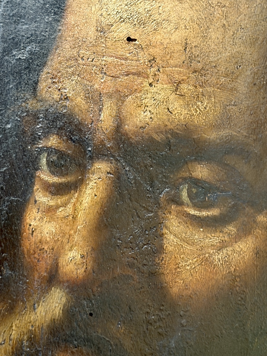 École Caravagiste Italienne – Huile Sur Panneau – Fin XVIe / Début XVIIe Siècle-photo-4