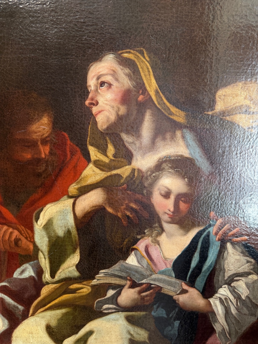 L’Éducation de la Vierge – Pietro Bardellino – Huile sur Toile – XVIIIe Siècle