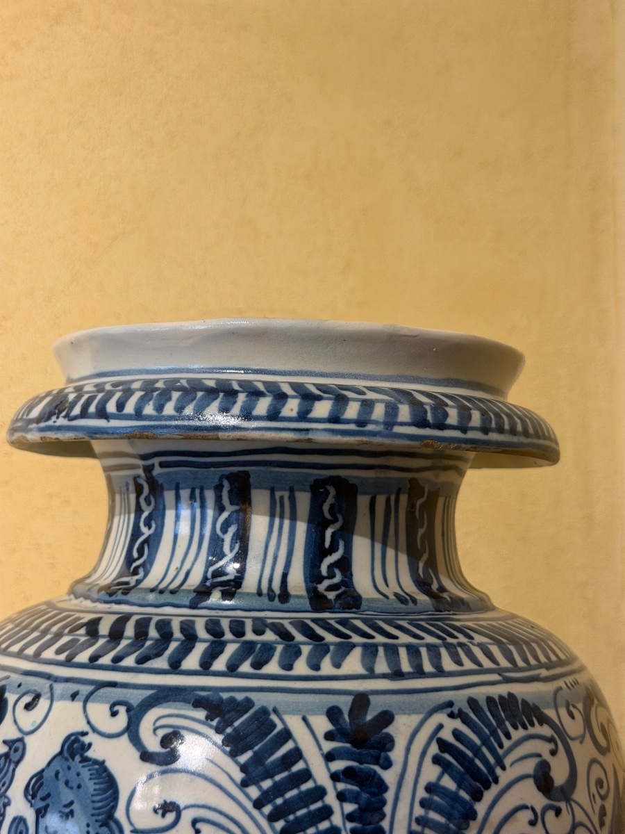 Vase d’apothicaire en faïence, Deruta, période calligraphique, fin du XVIe – début du XVIIe -photo-4