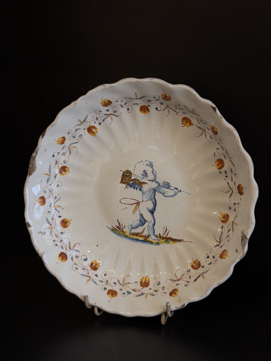 Crespina en faïence compendiaria de Faenza, fin du XVIe siècle-photo-2