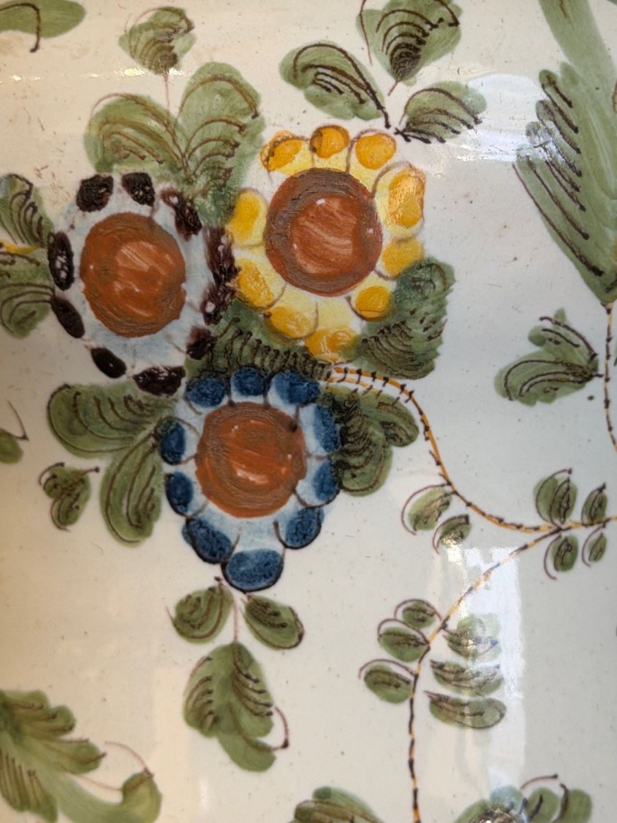 Albarello en faïence de Pesaro à décor floral polychrome, XVIIIe siècle-photo-2