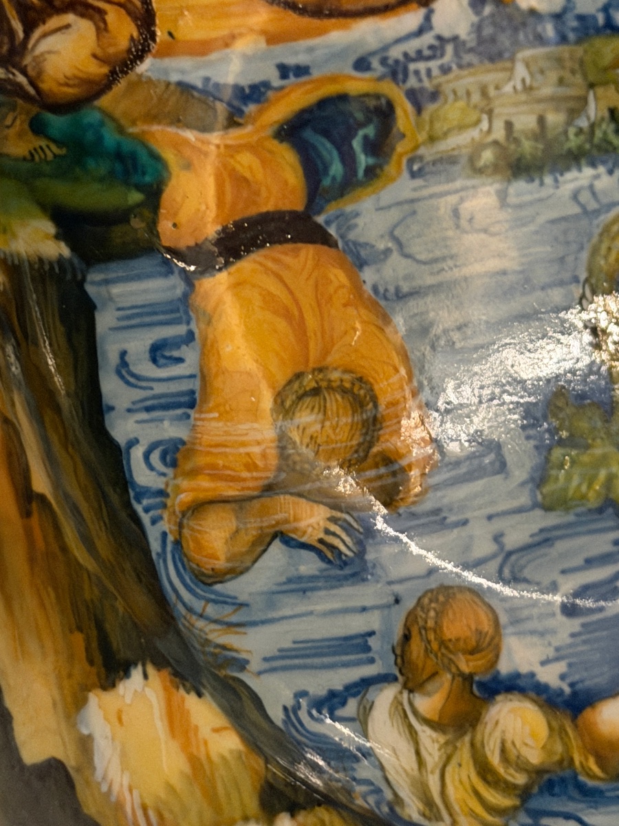 Decorated Urbino Majolica Plate, Dated 1545-photo-4