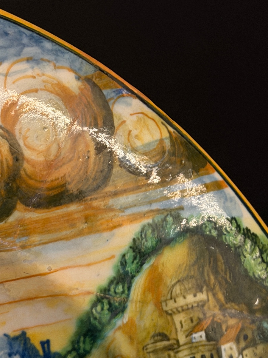 Decorated Urbino Majolica Plate, Dated 1545-photo-1