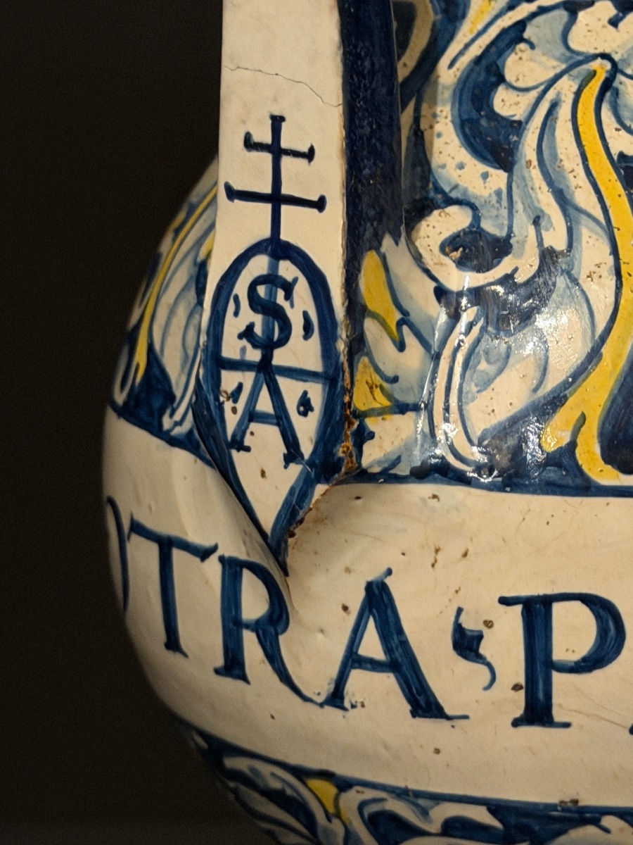 Casteldurante Majolica Apothecary Jug, 16th Century-photo-2