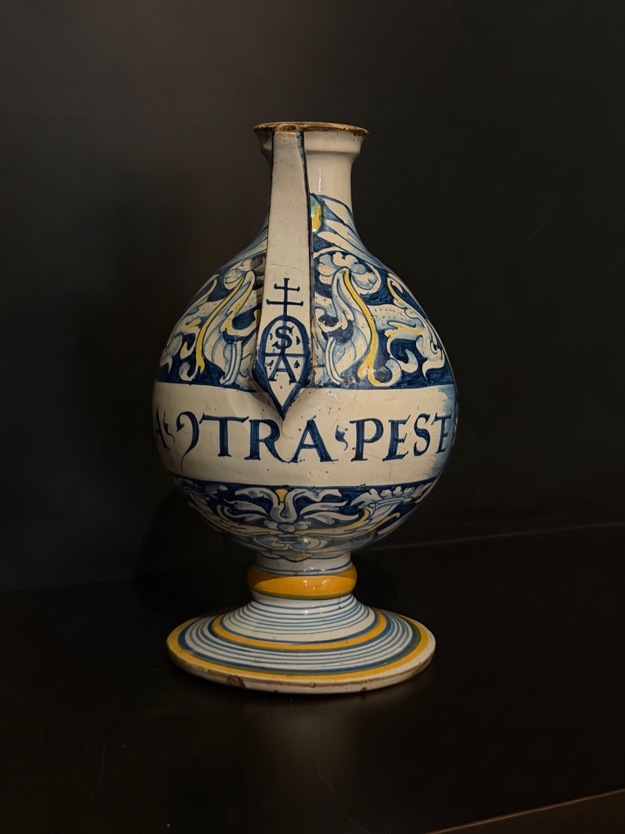 Casteldurante Majolica Apothecary Jug, 16th Century-photo-3