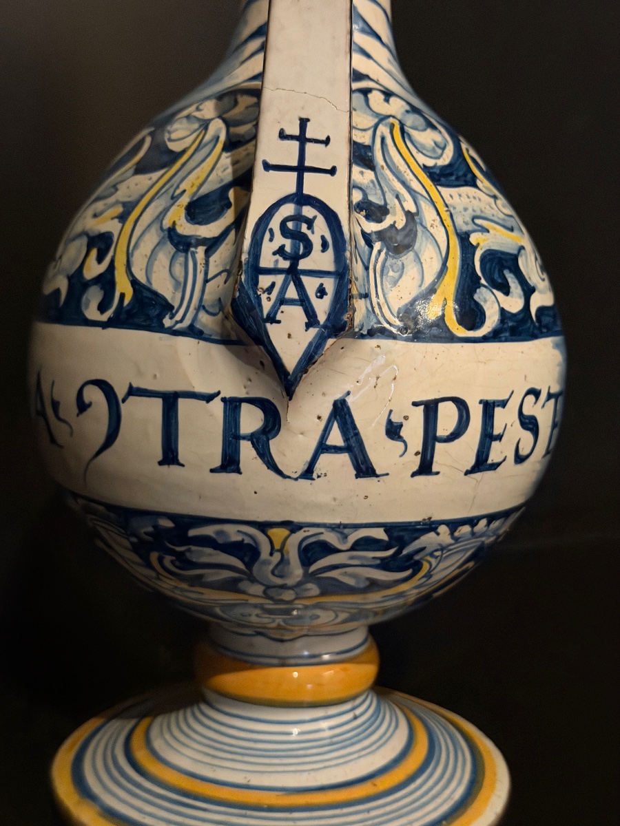 Casteldurante Majolica Apothecary Jug, 16th Century-photo-4