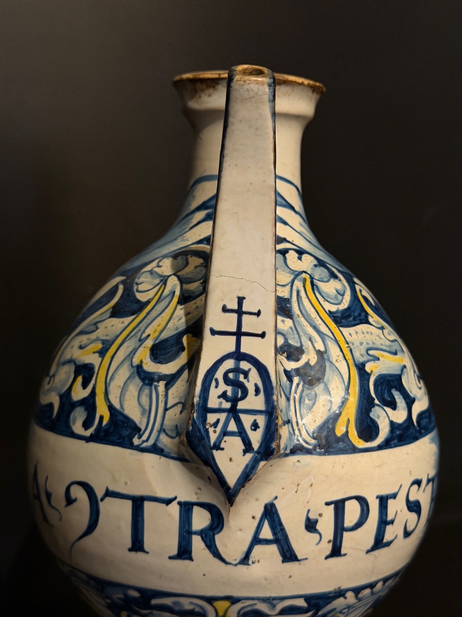 Casteldurante Majolica Apothecary Jug, 16th Century-photo-5