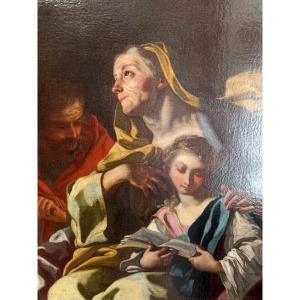 The Education Of The Virgin – Pietro Bardellino – Oil On Canvas – 18th Century