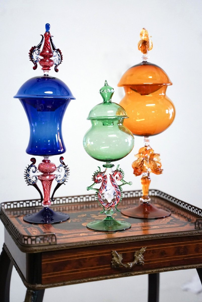 Gobelets En Verre Soufflé De Murano-photo-1