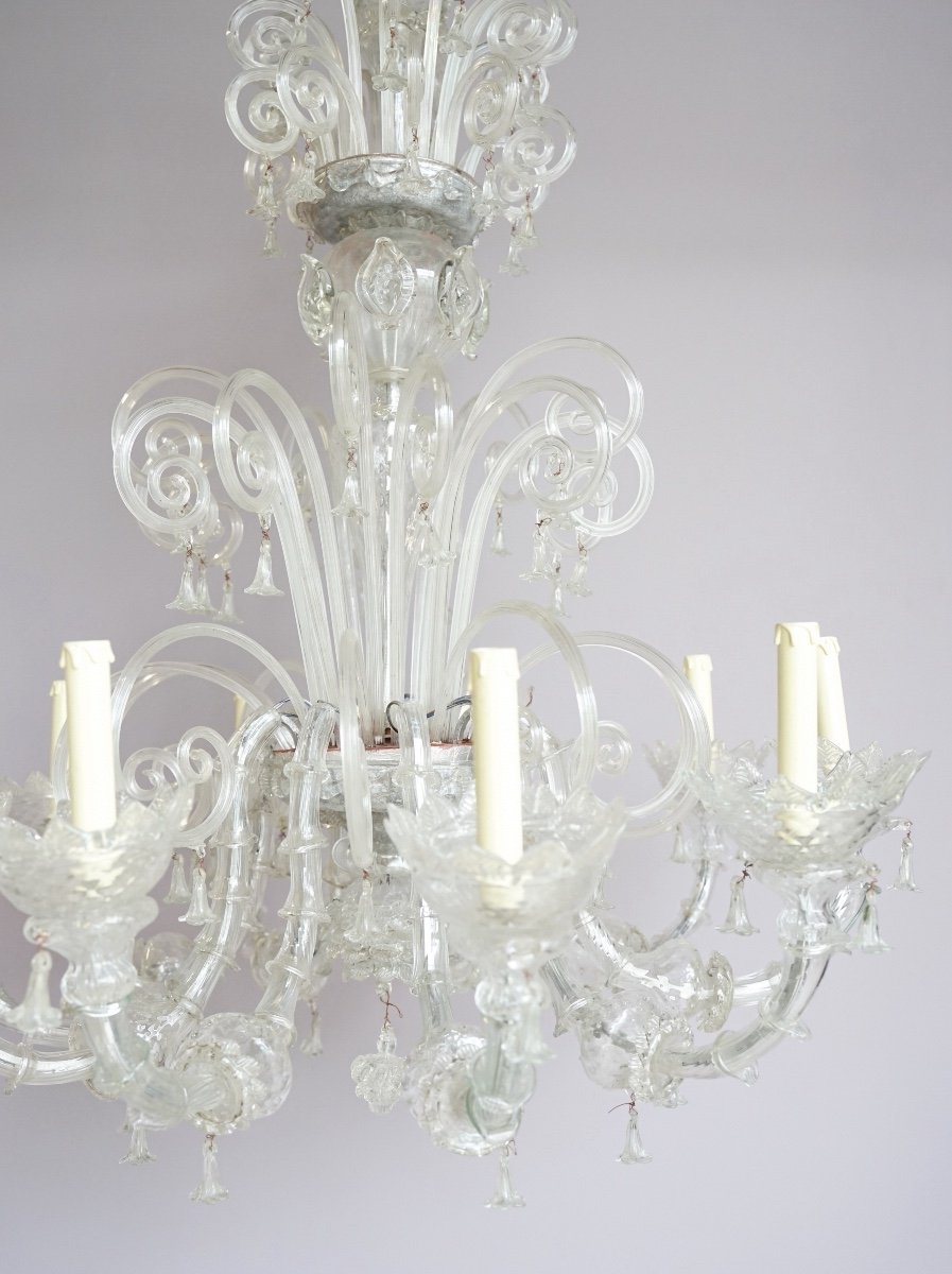 Murano Blown Glass Chandelier -photo-2