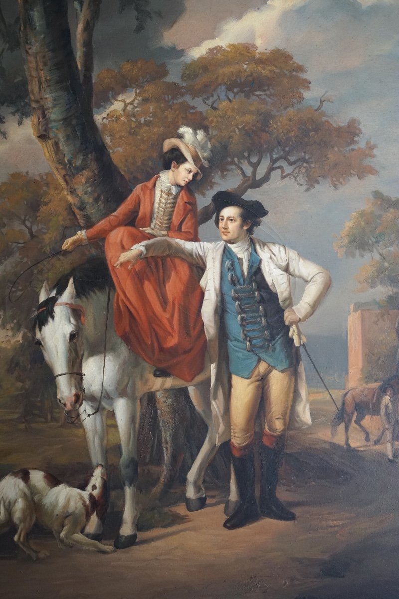 Peinture De Scène Galante-photo-2