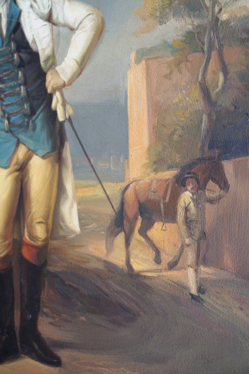 Peinture De Scène Galante-photo-2