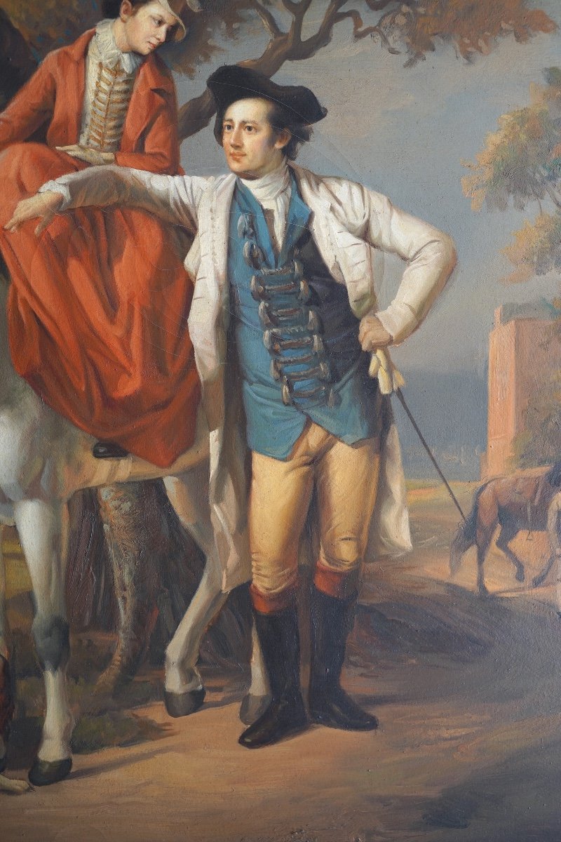 Peinture De Scène Galante-photo-4