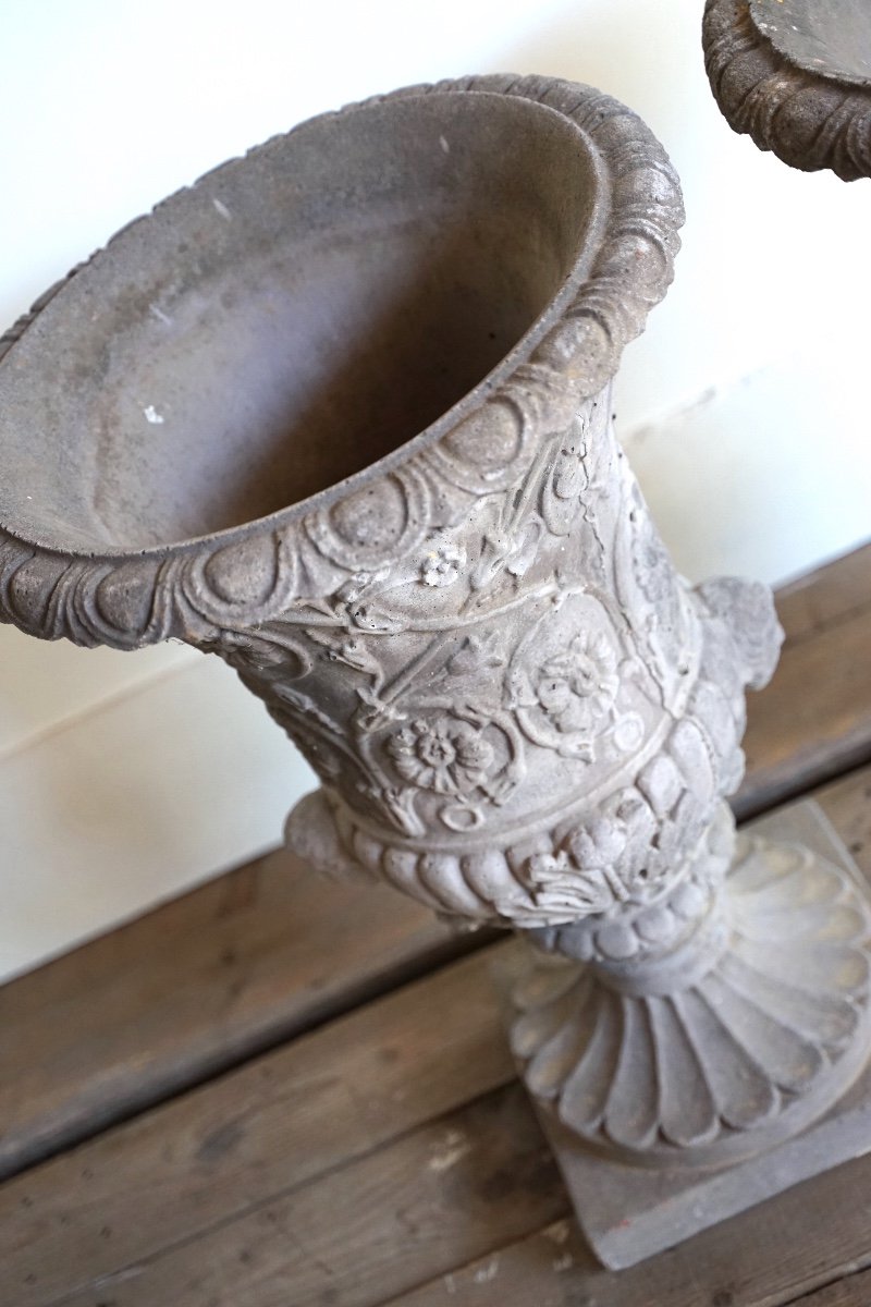 Paire De Vases En Béton-photo-1