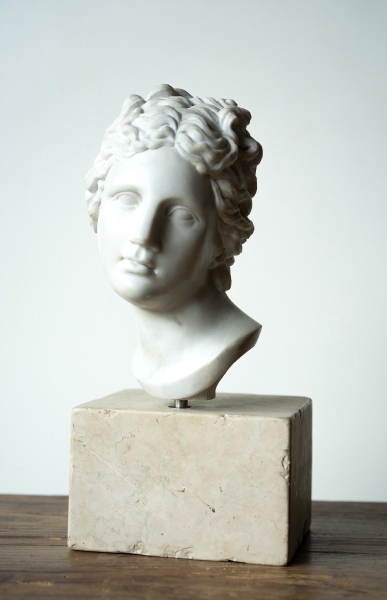 Female Face In White Marble  -photo-2