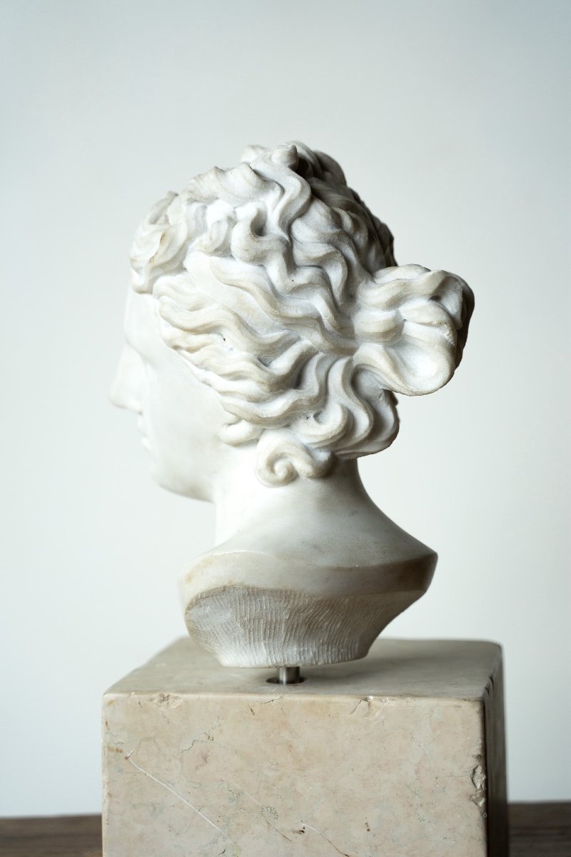 Female Face In White Marble  -photo-2