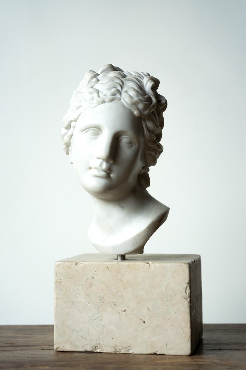 Female Face In White Marble  -photo-6
