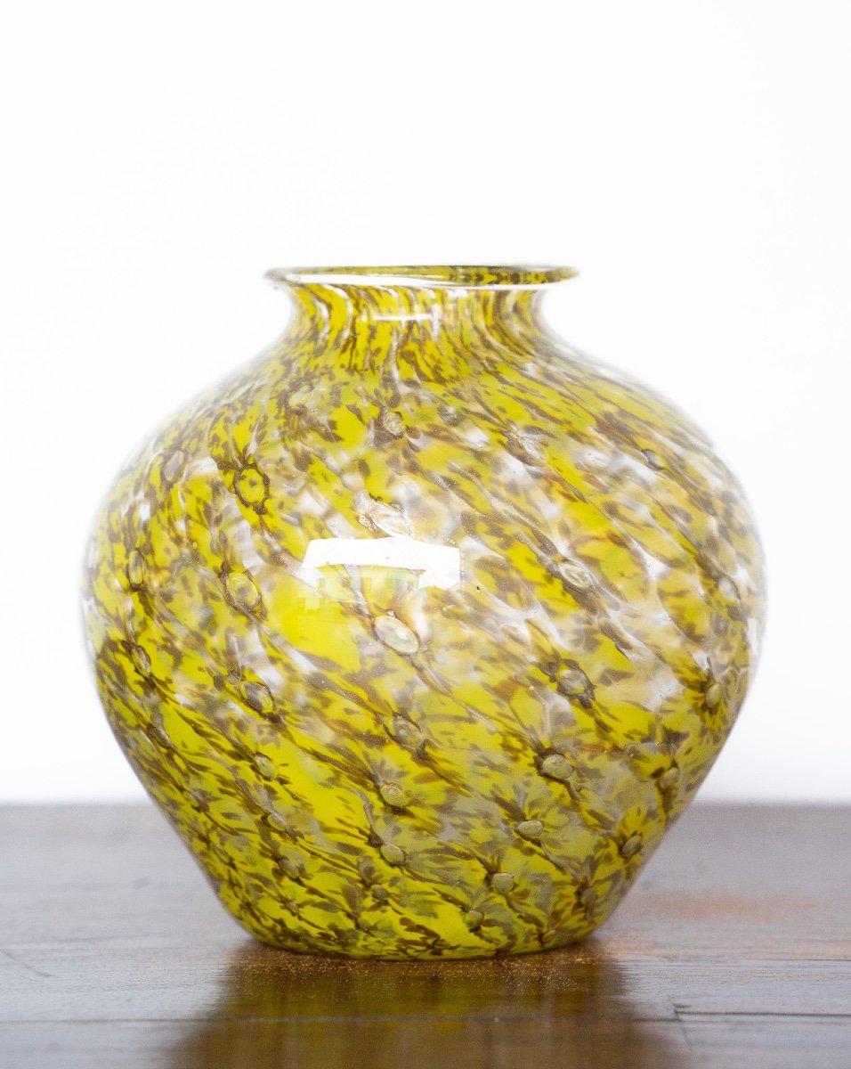 Murano Glass Vase Fratelli Toso  -photo-2
