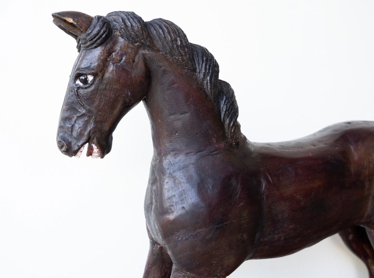 Wooden Carousel Horse – 19th Century-photo-1