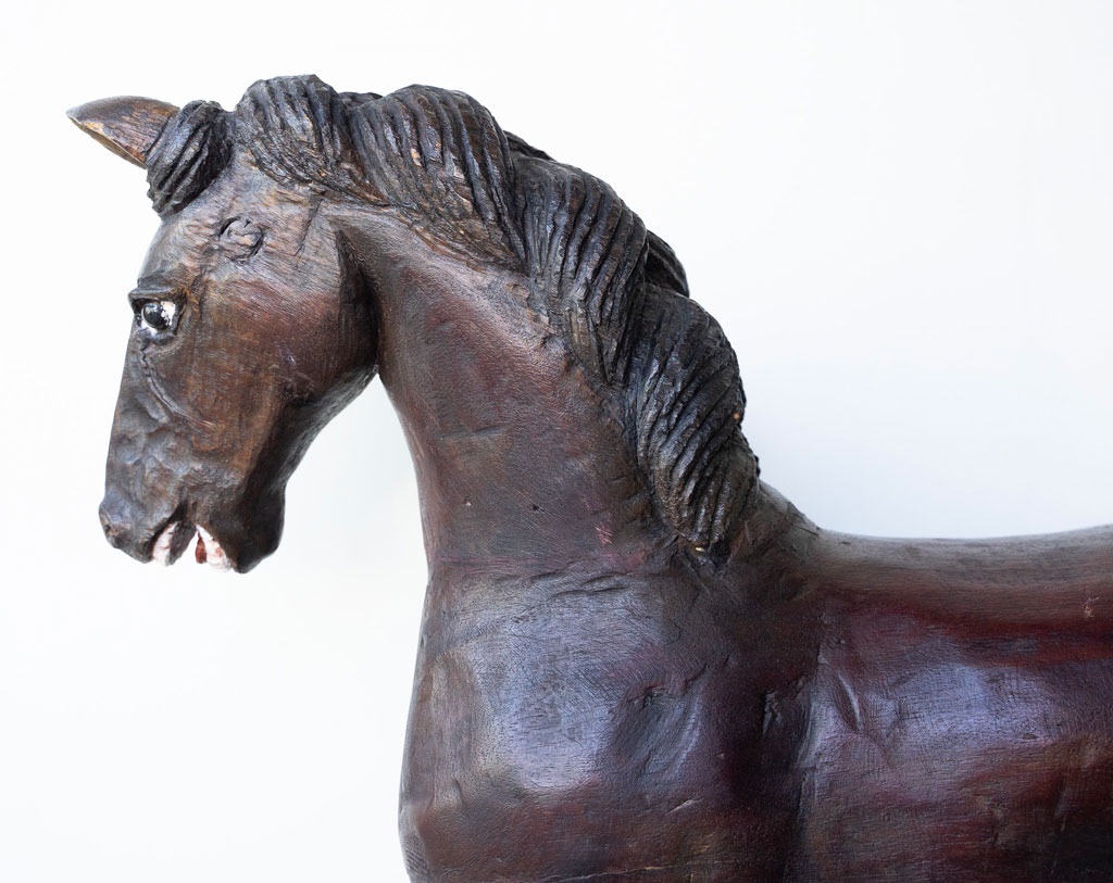 Wooden Carousel Horse – 19th Century-photo-4