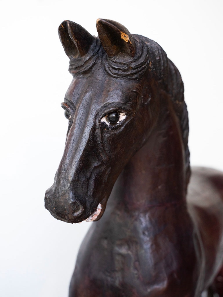 Wooden Carousel Horse – 19th Century-photo-5