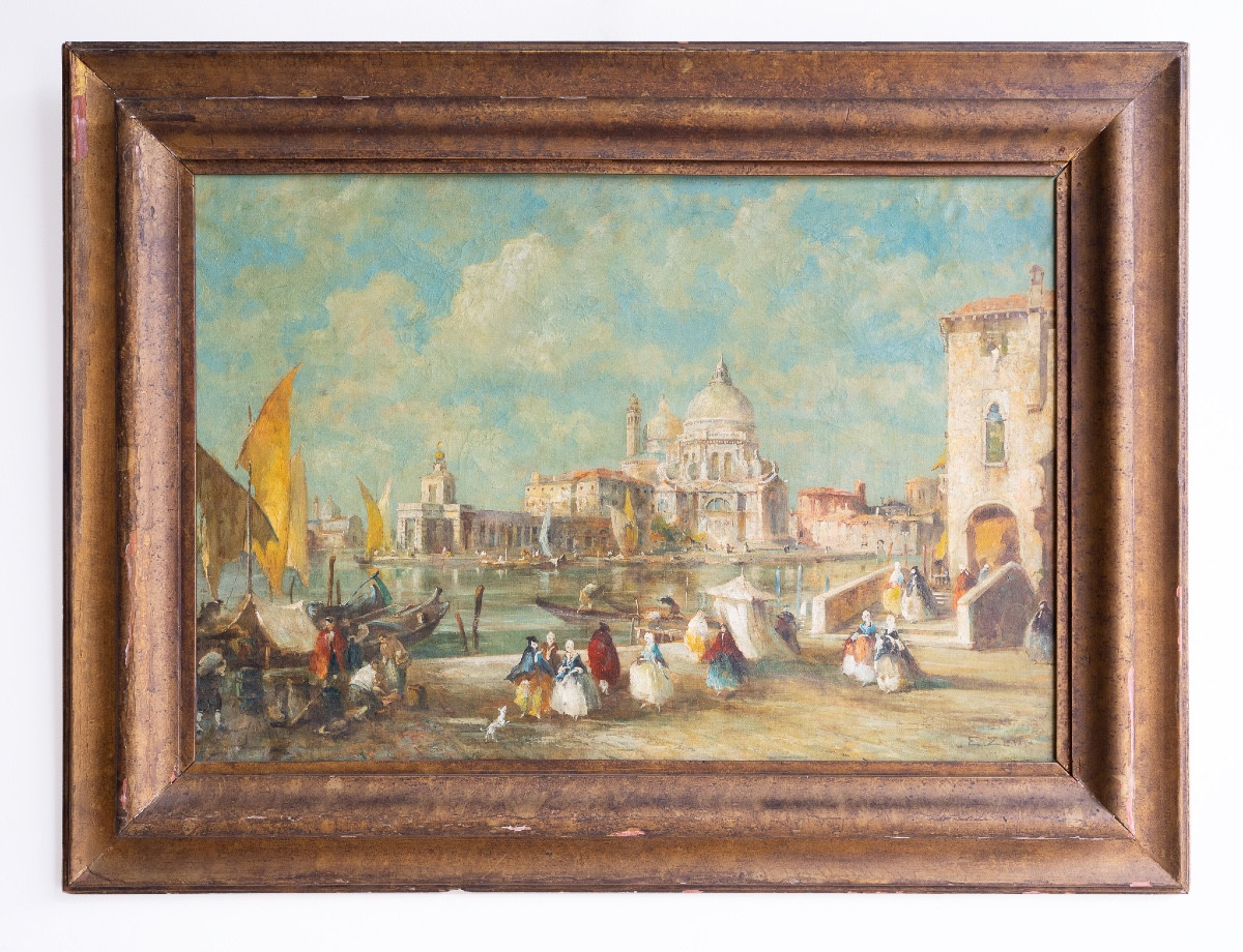 Vue de Venise avec l’église de la Salute – Eugenio Zeno Bonivento