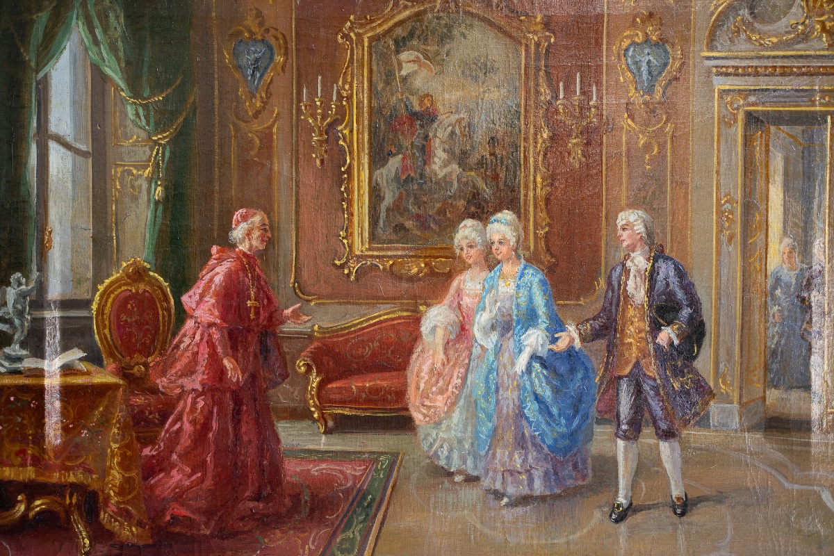 Interior Scene With Cardinal – Natale Penati-photo-2