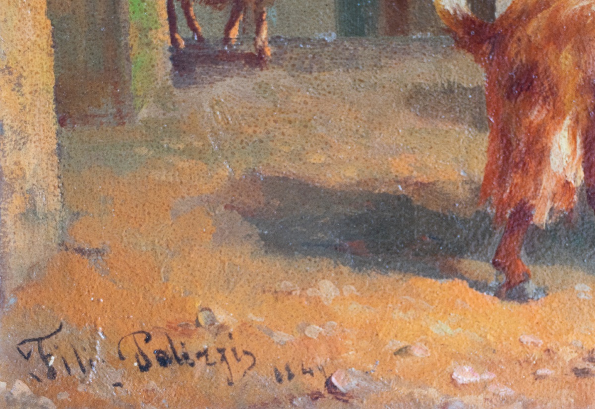 Scène champêtre avec des chèvres – Filippo Palizzi-photo-2