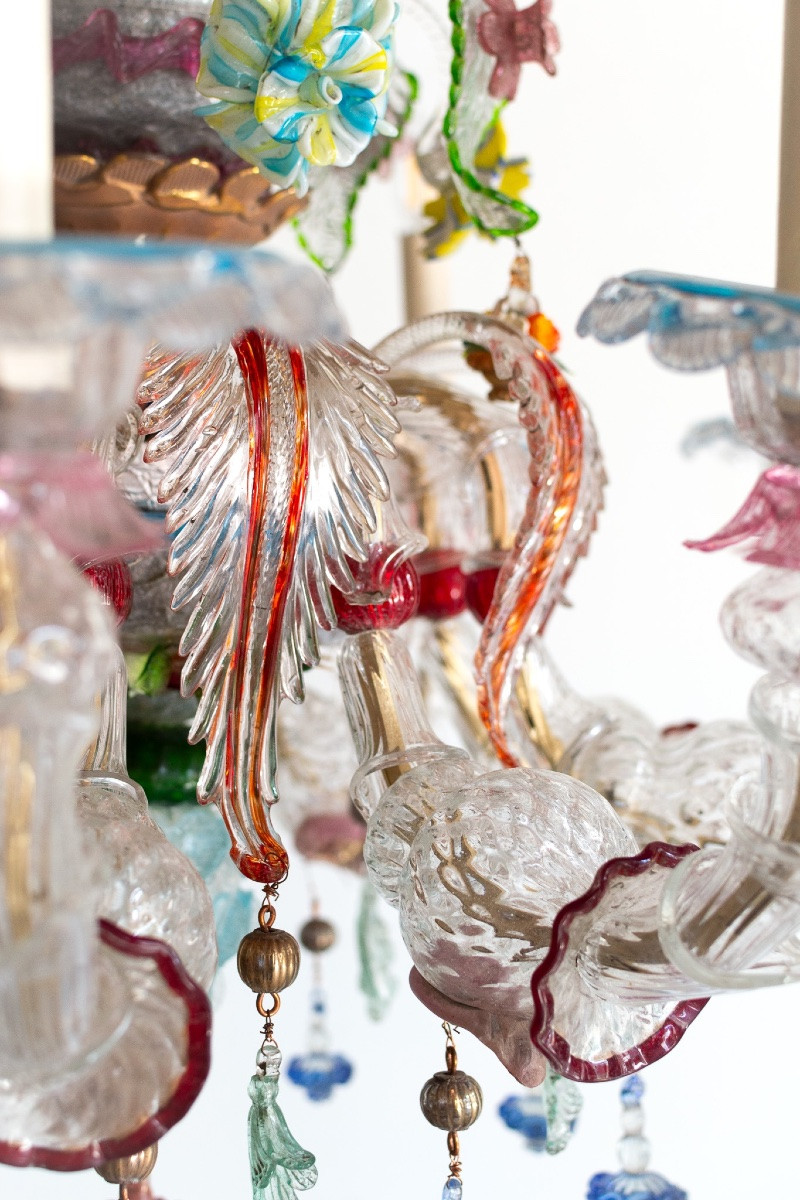 Murano Glass Chandelier – Italy, 1950s-photo-2