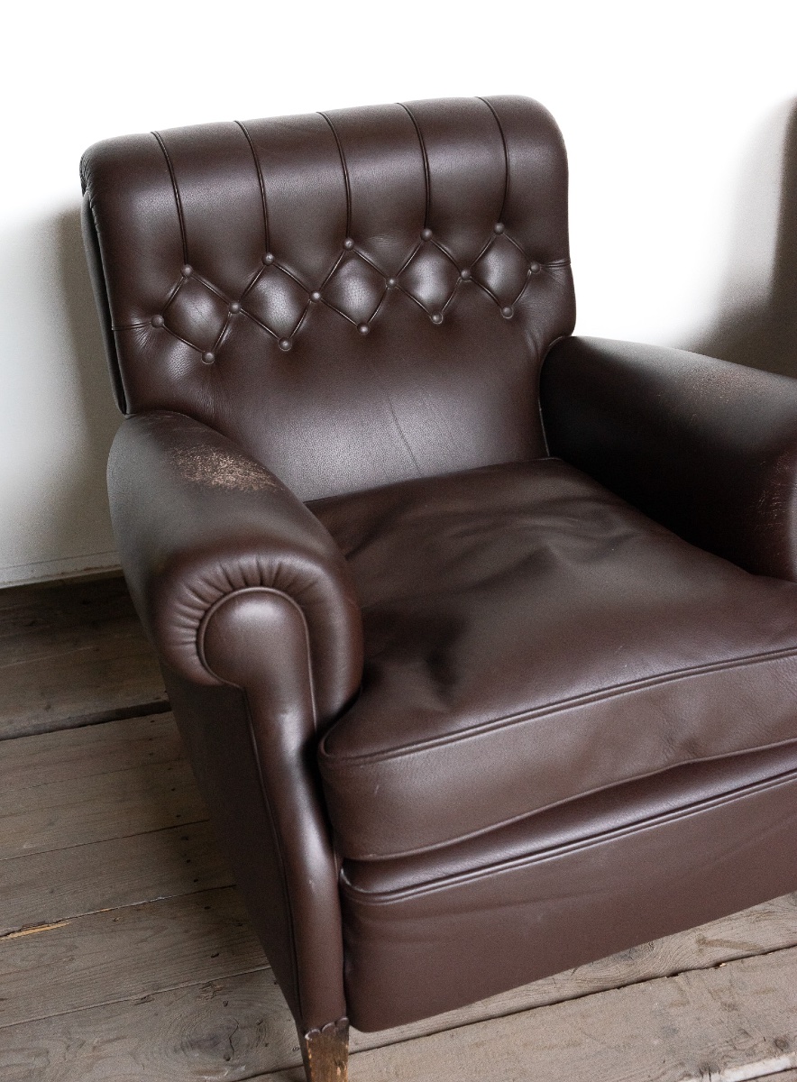 Pair Of Frau Armchairs In Dark Brown Leather – 1960s/70s-photo-3