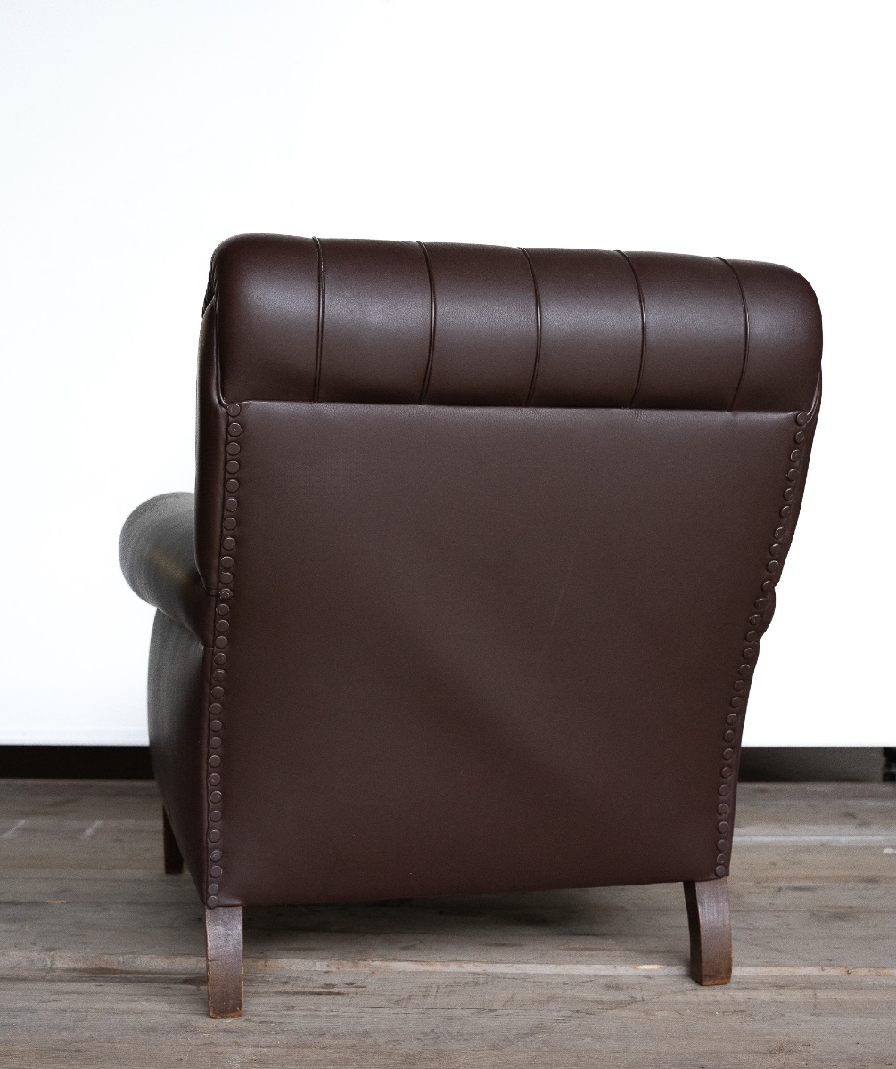 Pair Of Frau Armchairs In Dark Brown Leather – 1960s/70s-photo-8