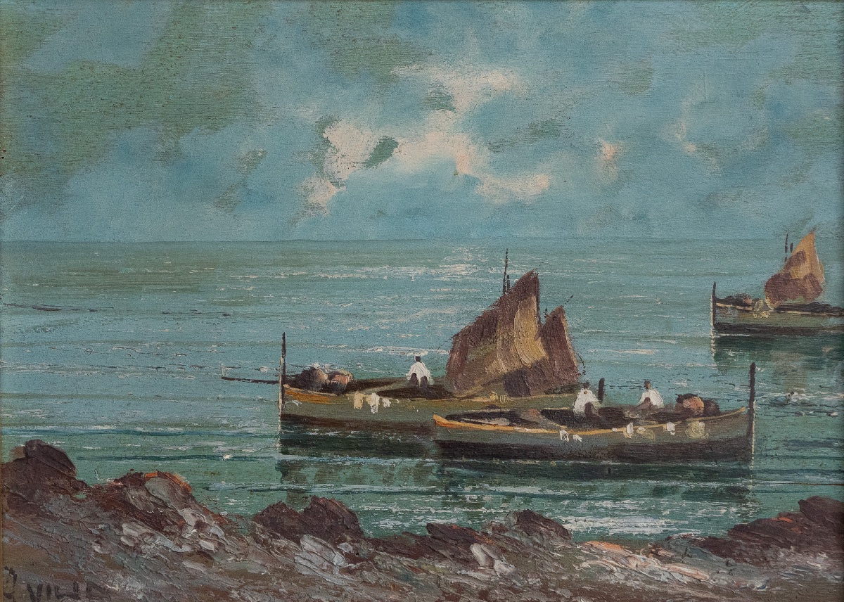 Pair Of Marine Paintings – Antonio Villa-photo-3