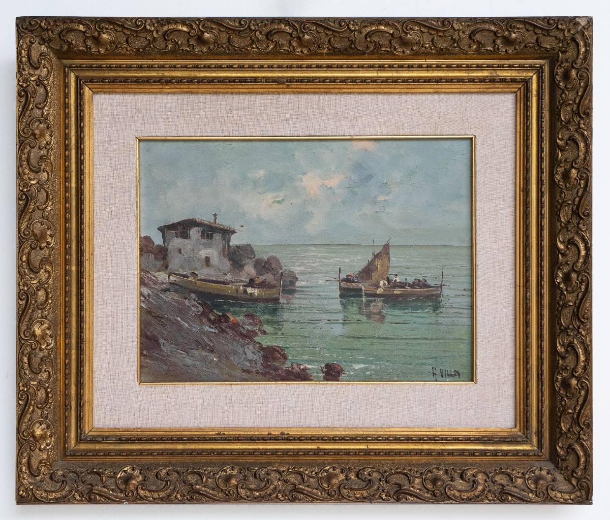 Pair Of Marine Paintings – Antonio Villa-photo-4