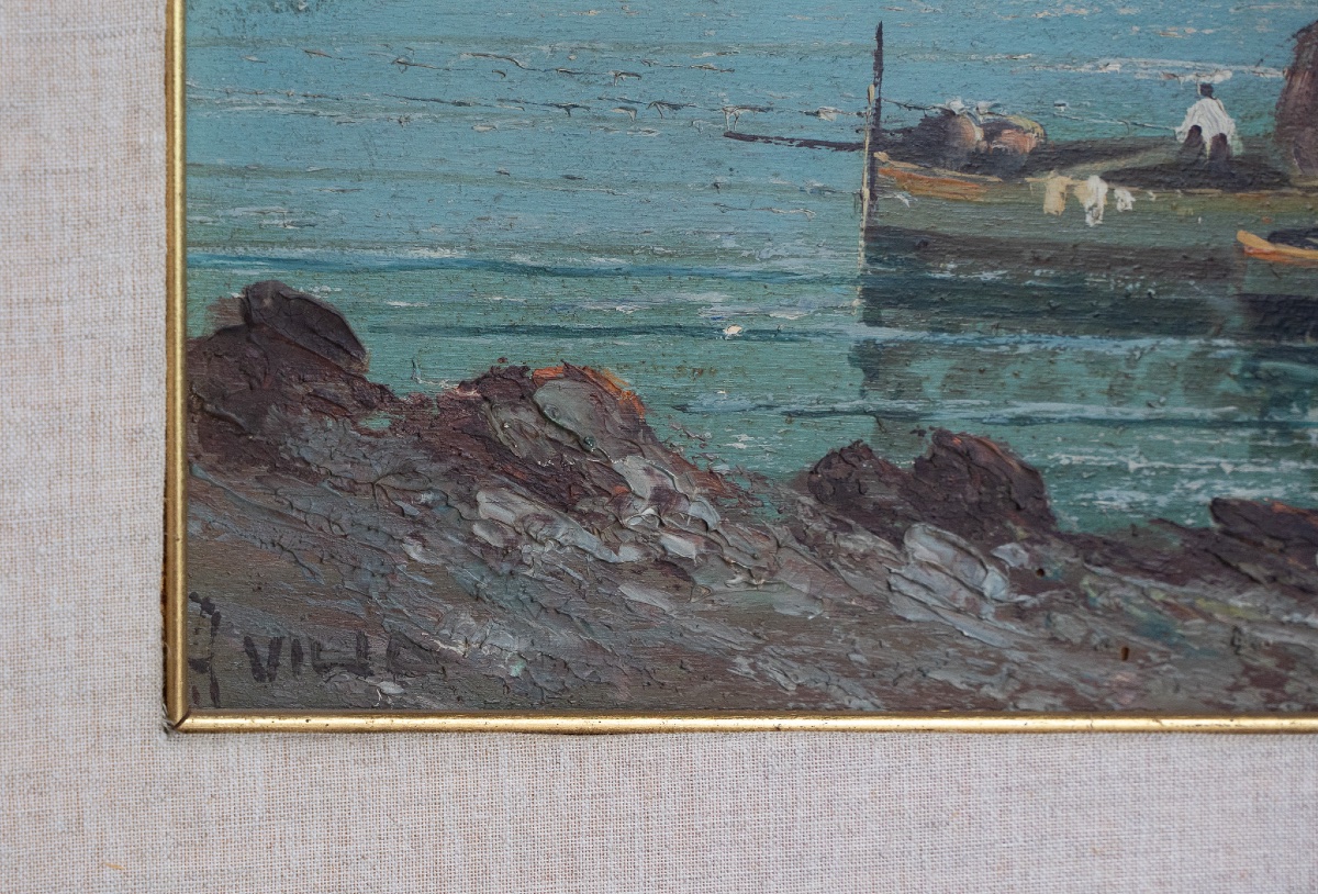 Pair Of Marine Paintings – Antonio Villa-photo-2