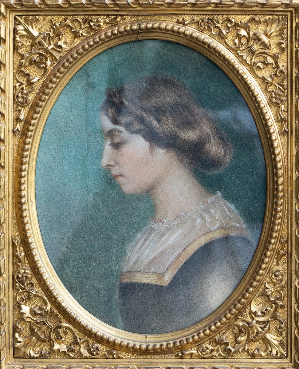 Merveilleuse cadre en bois sculpté et doré du XIXᵉ siècle-photo-1