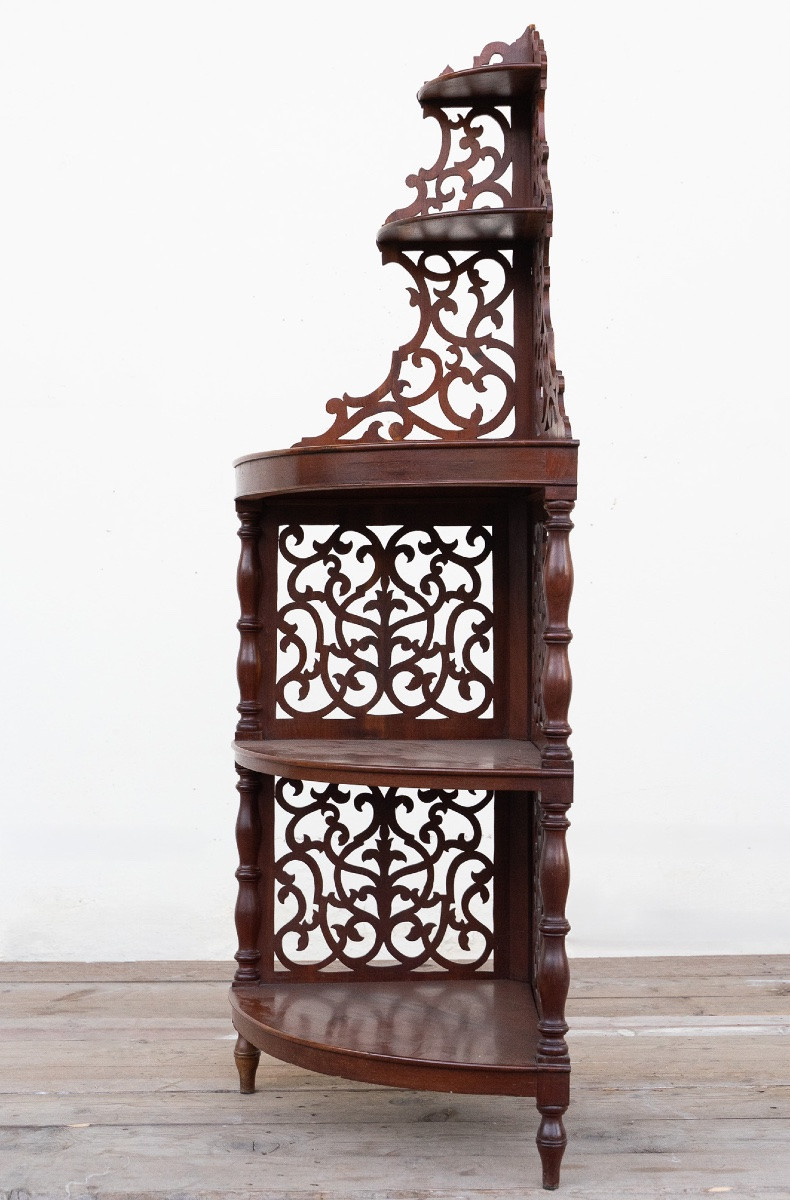 Paire d’encoignures en noyer – Émilie, XIXe siècle-photo-3