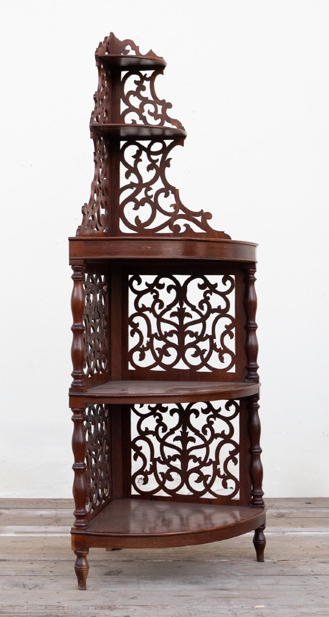 Paire d’encoignures en noyer – Émilie, XIXe siècle-photo-6