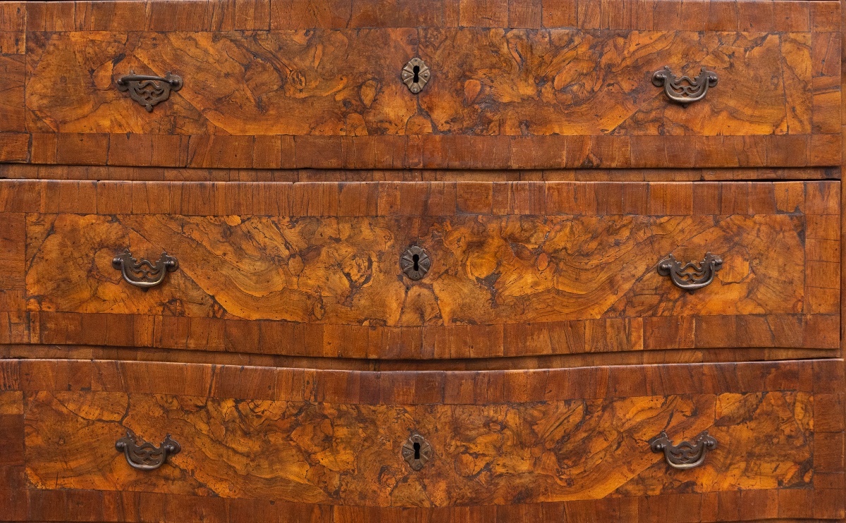 Vicenza Commode In Walnut And Walnut Burl – 18th Century-photo-3