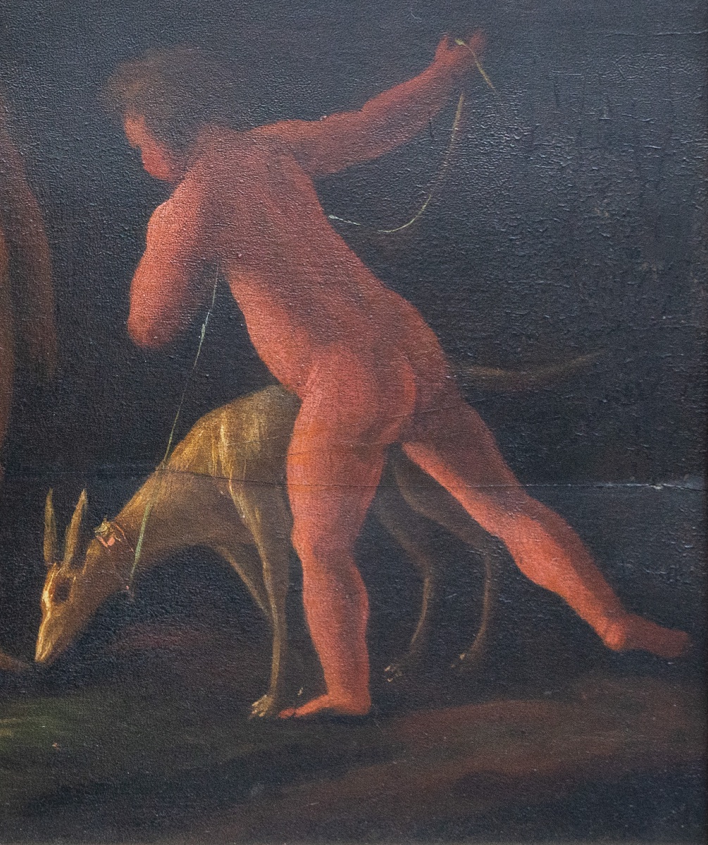 Paire de scènes de jeux d’enfants – École émilienne, fin du XVIIe siècle-photo-3