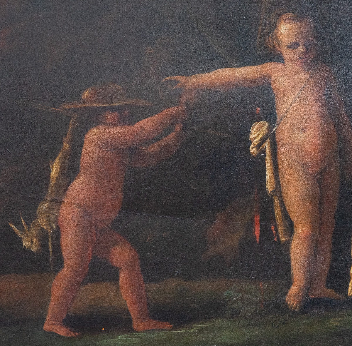 Paire de scènes de jeux d’enfants – École émilienne, fin du XVIIe siècle-photo-6