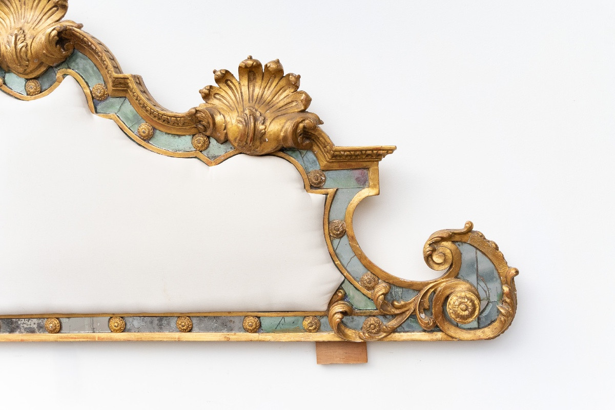 Ancienne tête de lit vénitienne – fin XVIIe / début XVIIIe siècle-photo-1