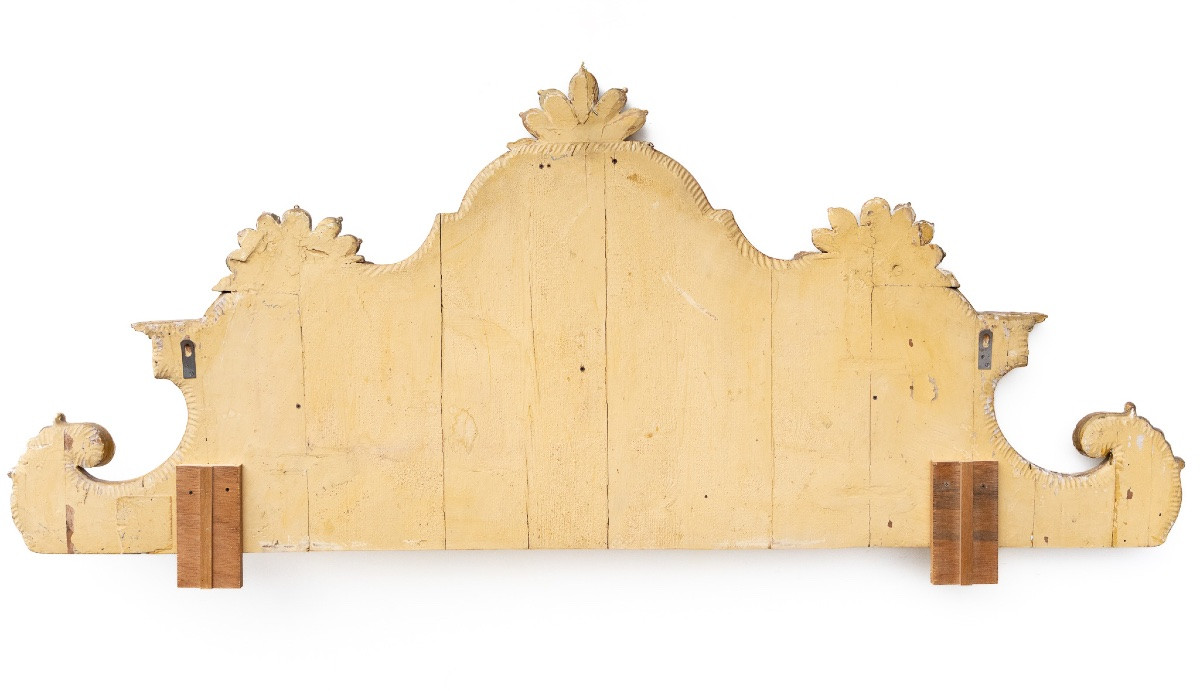 Ancienne tête de lit vénitienne – fin XVIIe / début XVIIIe siècle-photo-2