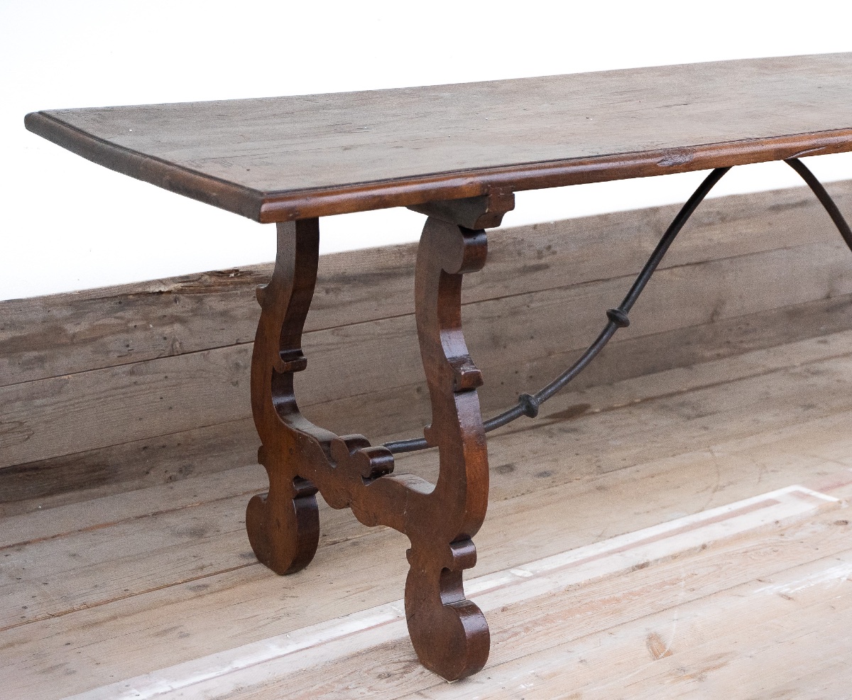 Table Fratino vénitienne en noyer – fin du XVIIe siècle-photo-2