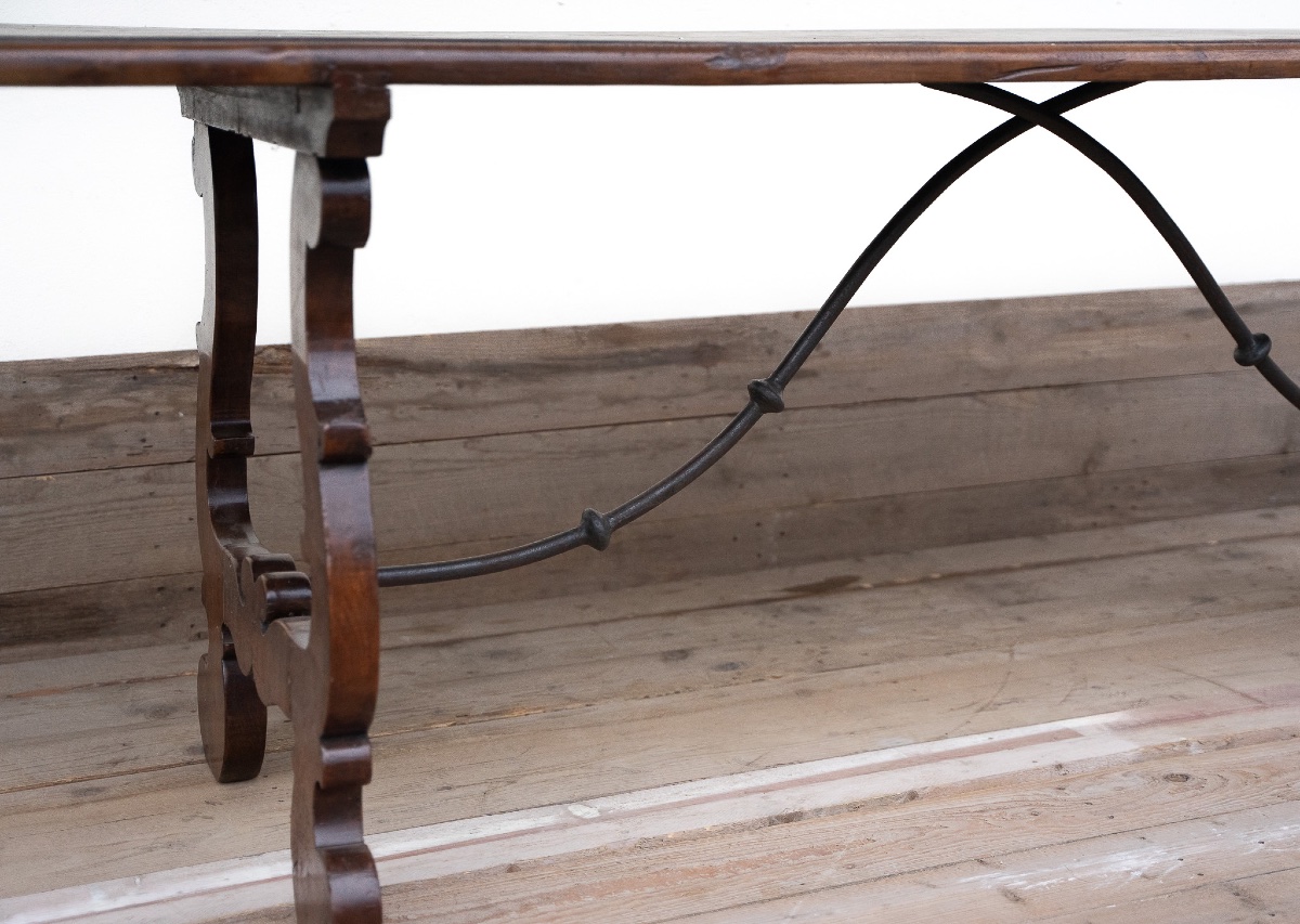 Table Fratino vénitienne en noyer – fin du XVIIe siècle-photo-4