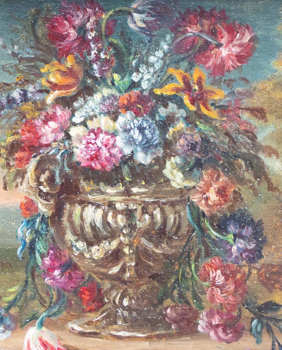 Pair Of Still Lifes – Flemish School, Late 18th Century-photo-4