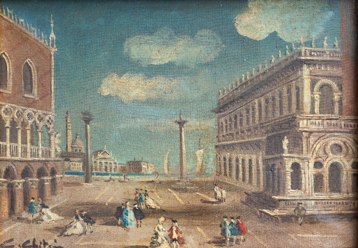 Paire de vues de Venise – début du XXe siècle-photo-3