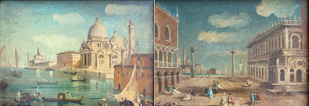 Paire de vues de Venise – début du XXe siècle-photo-4