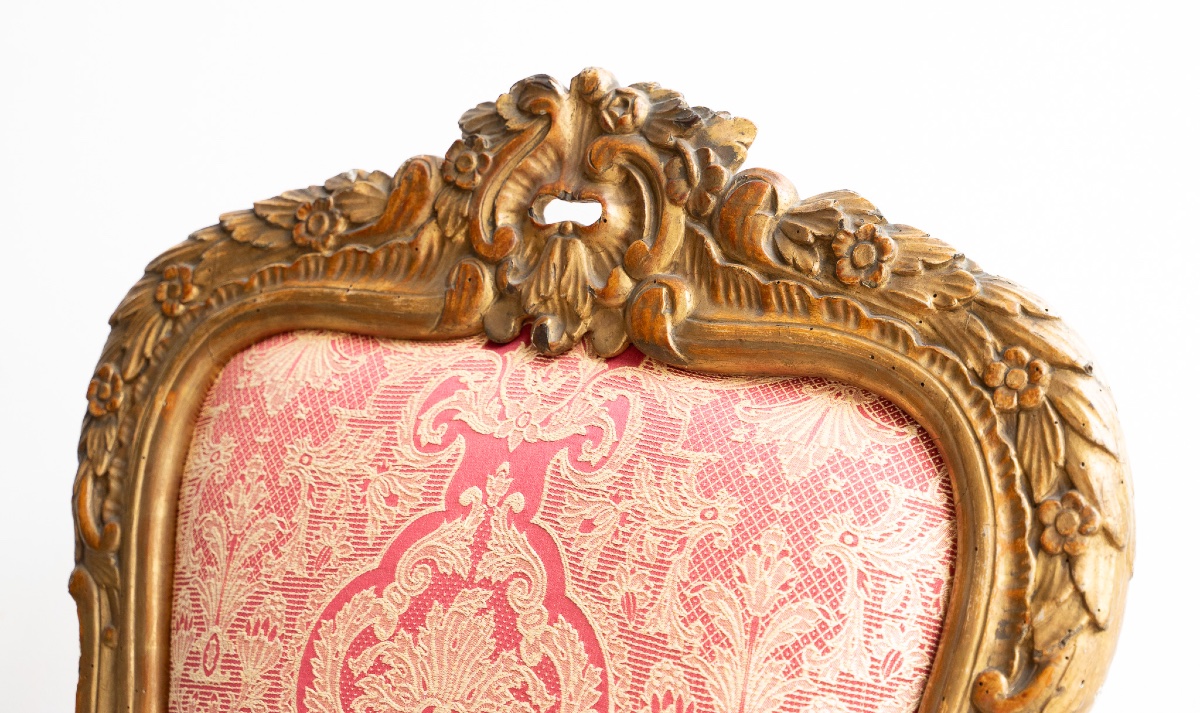 Gilded Wooden Baroque Armchair – Late 17th Century-photo-2
