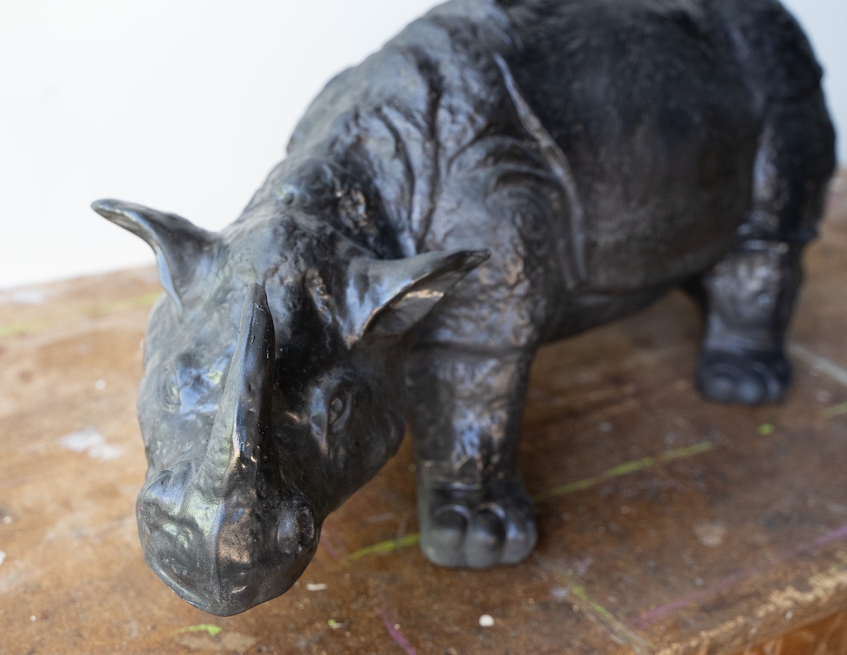 Ceramic Rhinoceros From Bassano-photo-2